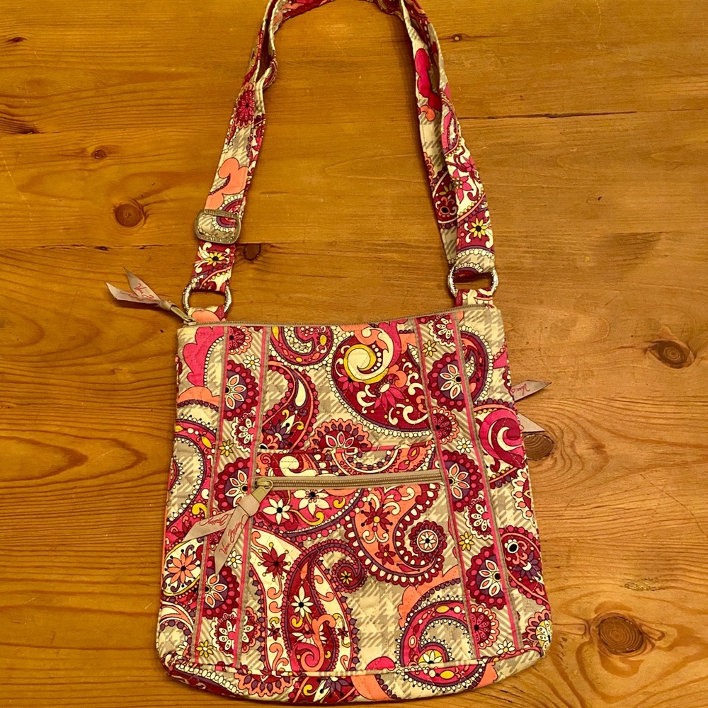 Vera Bradley Hipster Crossbody Pink Paisley